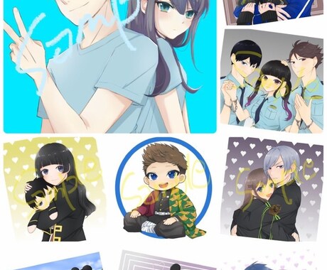 アイコン、似顔絵、夢絵、お描きします あなたのアイコン可愛くお描きします！！ イメージ1