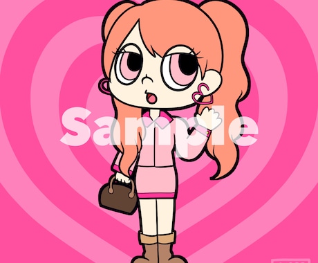 アメコミ風のポップなイラスト描きます カートゥーン風、アメコミ風のポップで可愛いイラスト描きます イメージ2