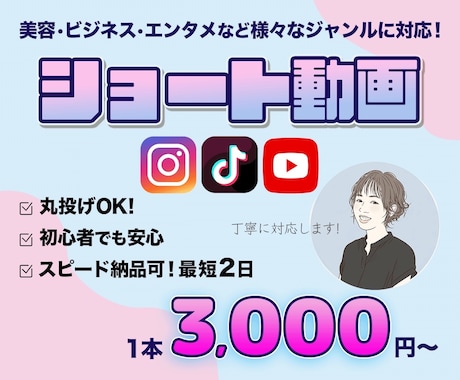 ショート動画編集します TikTok・Instagram・YouTube Short イメージ1