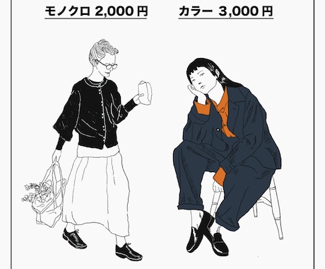 ファッションディレクターがお洒落なイラスト描きます SNS、ブランドのバナーにも◎ ~3日のスピード納品！ イメージ2