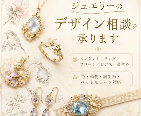 想いを形にするジュエリーを提案します 想いを聞いて、世界に一つの形へ イメージ2