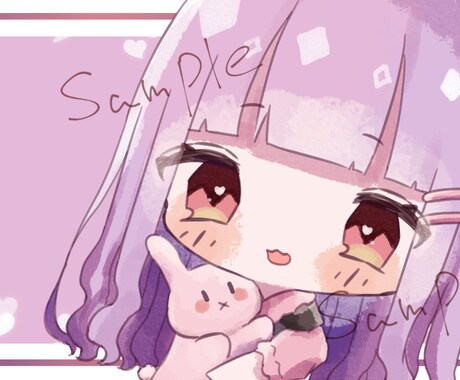 あなただけのアイコンイラスト描きます SNSで使えるアイコン御描きします★ イメージ2