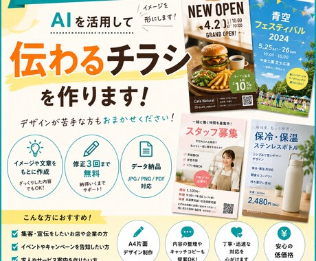 イメージから伝わるチラシを作ります イメージ1