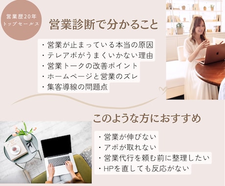 営業が伸びない原因、トップセールス経験で診断します 営業代行での損失を解消し業績の伸び悩みを客観的に分析します イメージ2