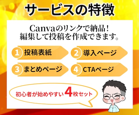 タップしたくなるインスタ投稿テンプレ作成します Canvaで編集可SNS投稿画像テンプレート イメージ2