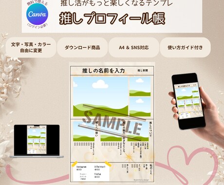 推しプロフィール一緒に作ります 丸投げOK♡推しプロフィール作成します|理想を形に イメージ1