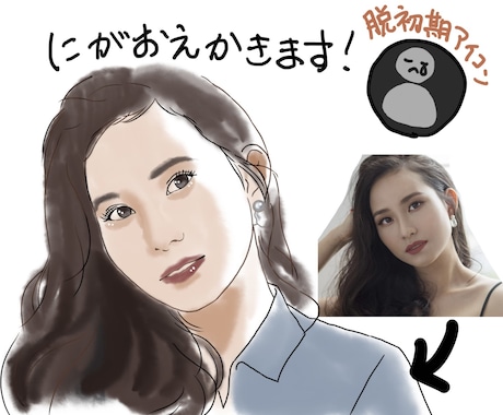 SNSやzoomのアイコン用に素敵な似顔絵描きます 低価格高クオリティで写真から似顔絵を作成します！ イメージ2