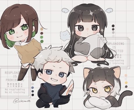 SNS等で使えるイラスト描きます 丁寧な取引を心がけています！何卒お願いいたします！ イメージ2
