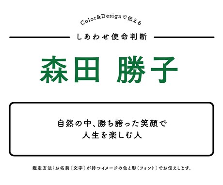 お名前から使命や役割を可視化してお伝えします あなたの名前に隠された人生の企画書のタイトルとは？ イメージ2