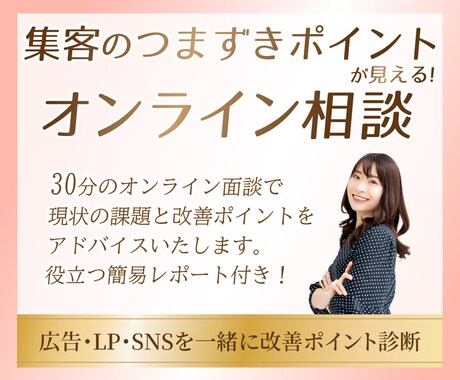 売れない原因、30分でお伝えします 広告・LP・SNSを一緒に改善ポイント診断 イメージ1