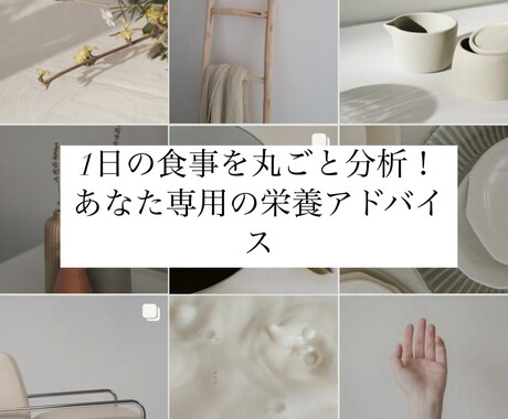 1日の栄養素計算＆バランスアドバイスします 1日の食事を丸ごと分析！あなた専用の栄養アドバイス イメージ1