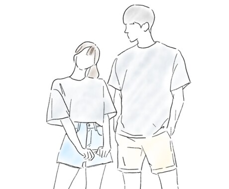 カップルイラスト描きます SNSアイコンや、プレゼントグッズにお使いいただけます！ イメージ2