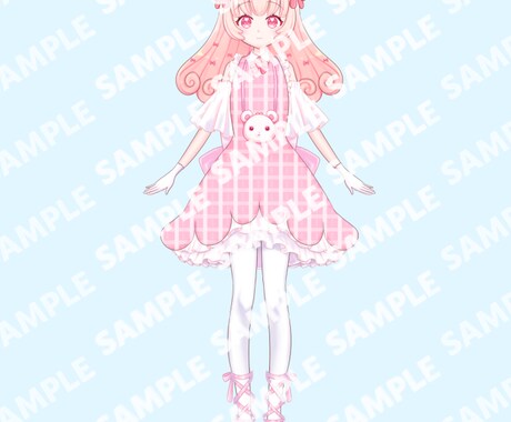 Vtuber様用パーツ分け全身イラスト制作します ご要望に寄り添い、オリジナリティを出すことを心掛けています。 イメージ2