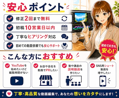 初回限定プラン！YouTube動画編集承ります ハウツー、学習系動画でディレクション経験あり！ イメージ2