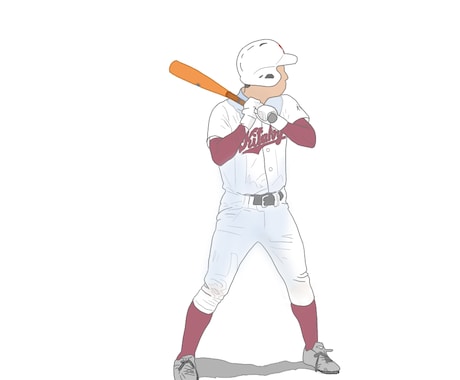 高校球児・野球選手のイラスト描きます SNSのアイコンなどにぴったりです.*˚ イメージ2