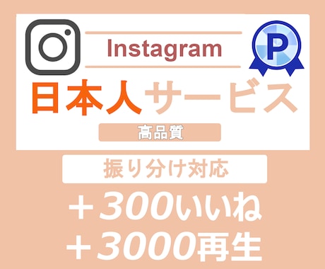 インスタ日本人いいね＆リール再生数を増やします Instagramインスタ⭐️再生数・いいねの振り分け可 イメージ1