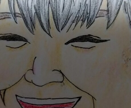 手書きの似顔絵イラスト描きます ゆるーい手作り風の似顔絵を描きます イメージ1