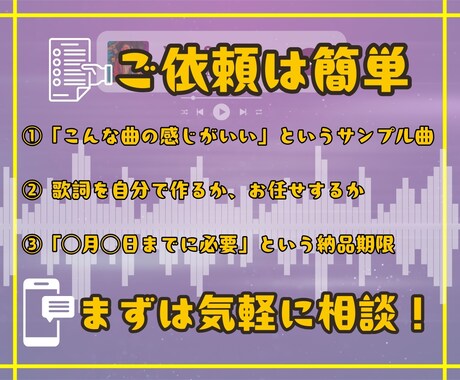 あなただけのオリジナルソングを作詞作曲します 大切な人へのプレゼントにもピッタリです！ イメージ2