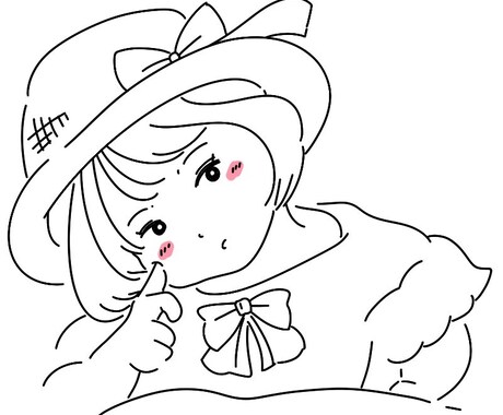 お写真から線画の似顔絵作成します ラフなタッチのシンプルな線画で気軽に使える似顔絵イラストです イメージ1