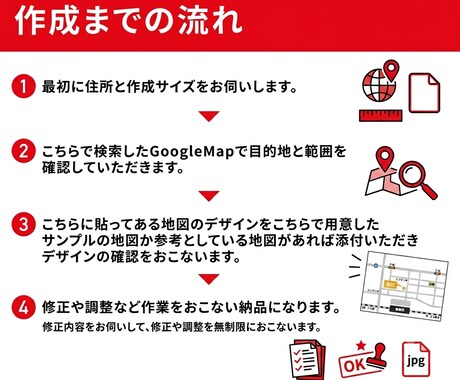 分かりやすい地図を作成いたします チラシやWEBに！見やすさ重視の案内図を丁寧に制作します イメージ2