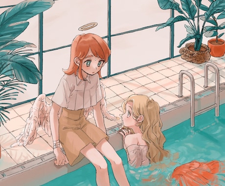 シンプルな人物イラストを制作します イメージ1