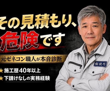 現役プロが教える！検証とリフォームアドバイスします プロだから解る！これからリフォームリニューアルを検討する方！ イメージ1