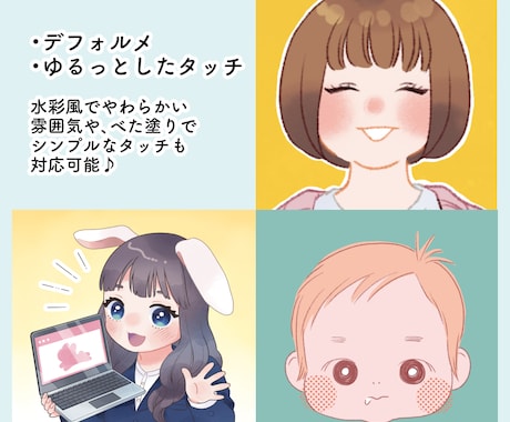 商用OK！オリジナルのアイコンイラスト制作します 選べるイラストタッチ！ビジネス用にも◎ イメージ2
