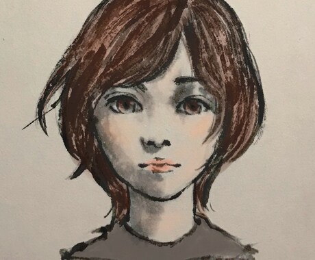 オシャレな墨絵アイコン制作いたします 手描きの墨絵ベースのイラスト。今だけ1000円お買い得です！ イメージ2