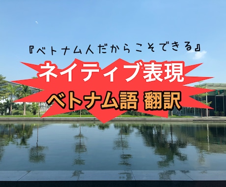 ベトナム語⇄日本語/両国の目線で翻訳致します ネイティブの言葉が必要な方、翻訳機では不十分な方/その他 イメージ1