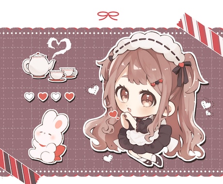 可愛いミニキャライラスト描きます 厚塗りでゆるかわな雰囲気に仕上げます！ イメージ2