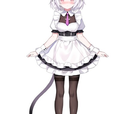 メイドのVtuberモデル販売します モデリング済み&立ち絵のイラスト付き イメージ2