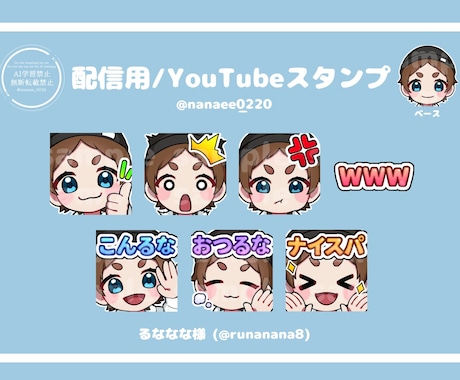 配信用スタンプ制作します あなただけの小さくて可愛いスタンプ イメージ2