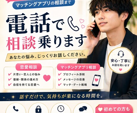 恋愛とマッチングアプリの悩み相談乗ります あなたの状況に合わせて具体的にアドバイスします。 イメージ1