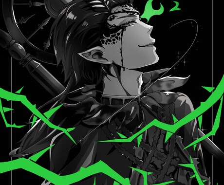 綺麗なイラストを描きます ギャルから地雷、美男子や病み系夢絵等幅広く描けます！ イメージ1