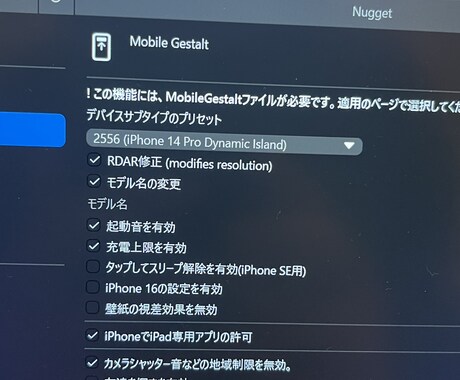 PCを使ったOS18系iPhoneカスタム教えます シャッター音消去やUI変更！iPhoneの限界を突破させます イメージ2