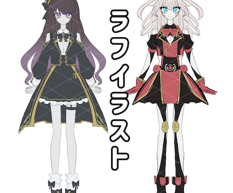 2枠限定価格 パーツ分けイラスト制作いたします ヒーロー少女・変身系デザイン大歓迎です。 イメージ2