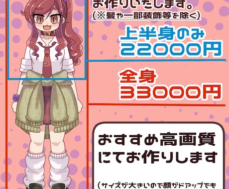Live2D用の立ち絵を制作します もっちりかわいく動いてみませんか？ イメージ2