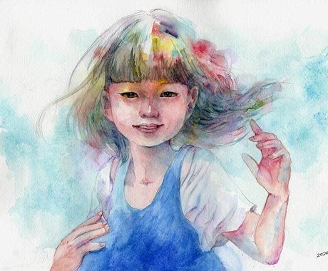 水彩人物画・似顔絵 描きます あなたとあなたの大切な人を描きます☆