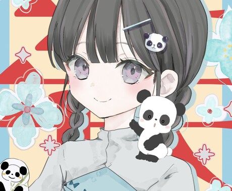 全力で可愛い女の子を描きます 商用無料！配信や記念日におすすめです イメージ1