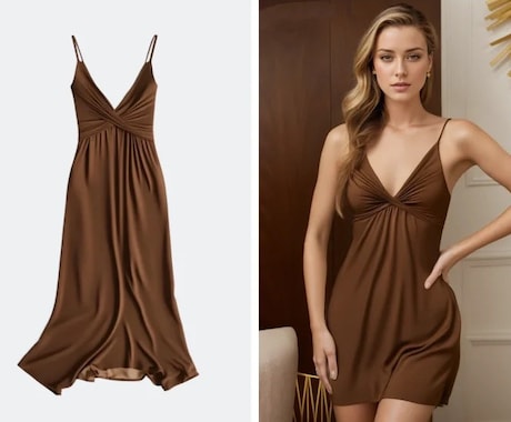 AIで簡単！平置き画像をモデル着用画像に変換します 【EC、越境ECサイト向け】の画像10枚 イメージ1