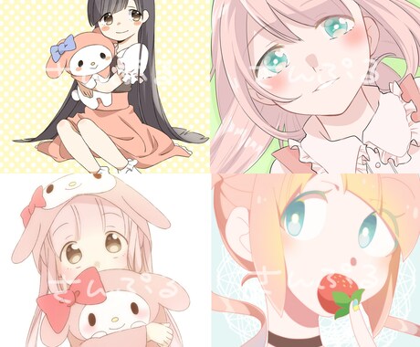即日可！シンプル・かわいいアイコン承ります アイコン等に使えるかわいくて目を惹くイラストをお描きします。 イメージ2