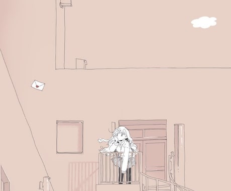 ノスタルジックな背景込みの一枚絵制作します シンプルでどこか懐かしい、心動く貴方だけの風景を イメージ1