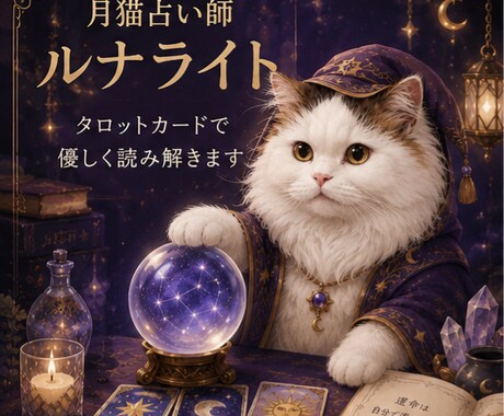月猫占い師がお悩みを占います 恋愛や仕事のお悩みに寄り添います イメージ1