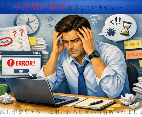 EXCELのマクロ作成します EXCELの作業効率をマクロが解決します 自動化への挑戦！ イメージ2