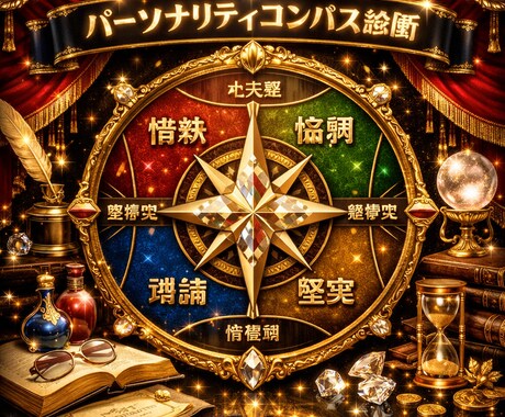 パーソナリティコンパス診断　性格を精密分析します 性格診断　性格・強み・弱み・適職・恋愛・人生戦略まで完全解析 イメージ1
