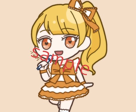 かわいい!アイコン用のミニキャラを描きます 男女キャラ問わず、お気軽にご相談ください! イメージ1