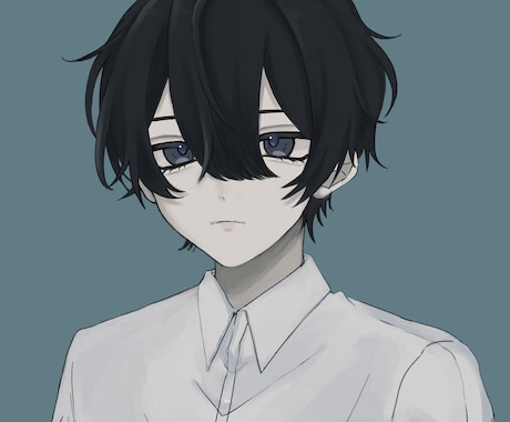 イラスト作成を行います アンニュイな厚塗りっぽい塗りです。 イメージ1