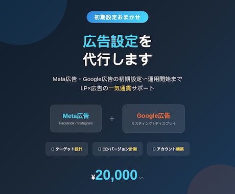 Meta/Google広告の初期設定を代行します 広告アカウント開設から配信開始まで全て代行します イメージ2