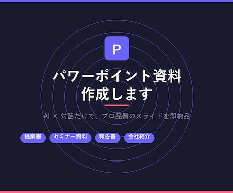 AIでパワーポイント資料を作成します 話すだけでプロ品質のスライドを即納品 イメージ1