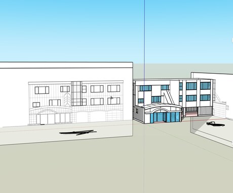 建築3Dモデリング下地（ホワイトモデル）作成します パース制作の下地を代行！正確な3Dボリュームモデル作成 イメージ2